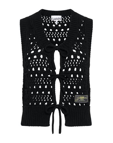 Woman Cardigan Black Size S Recycled cotton, Recycled polyester