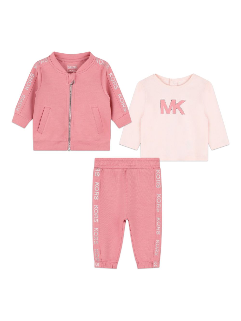 Logo-print tracksuit set - Pink