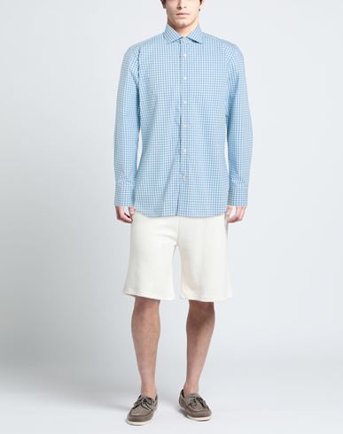 Man Shirt Azure Size 15 ¾ Cotton