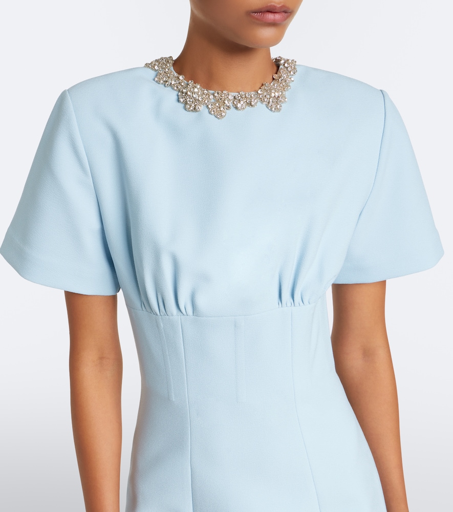 Dovetta embellished crêpe corset gown