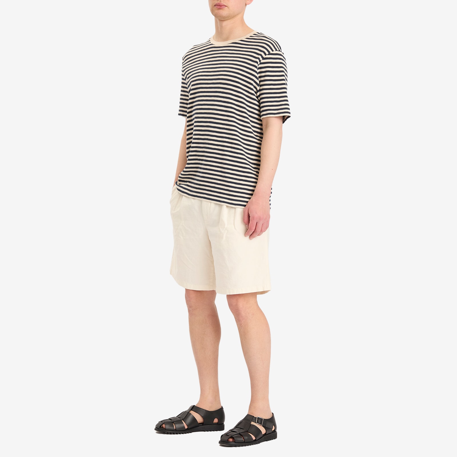 Men's Benn Cotton Linen Shorts Kit White