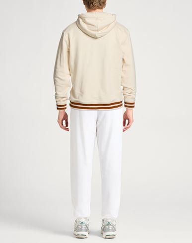 Man Sweatshirt Cream Size S Cotton, Polyester