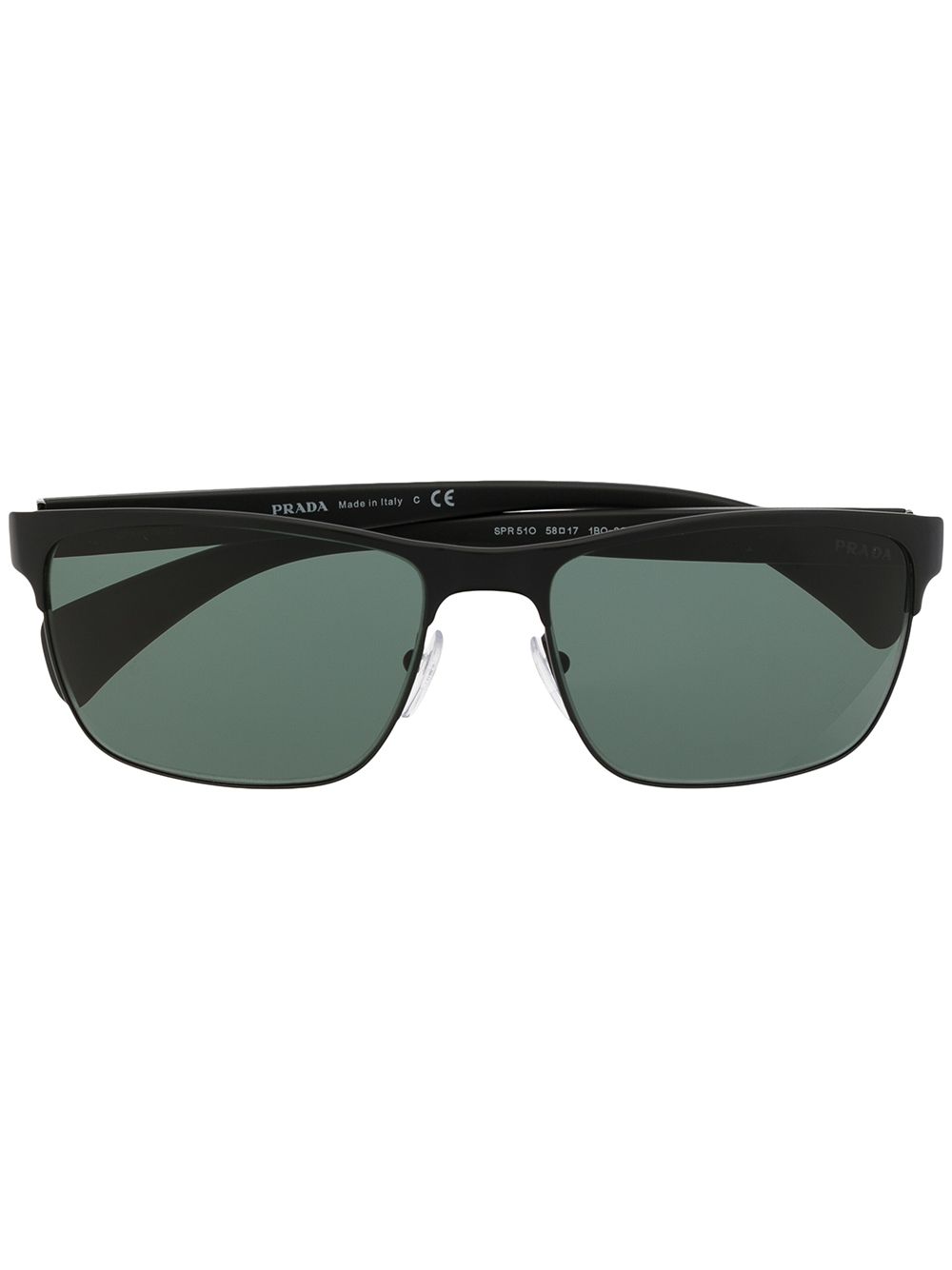 Rectangular-frame sunglasses - Black