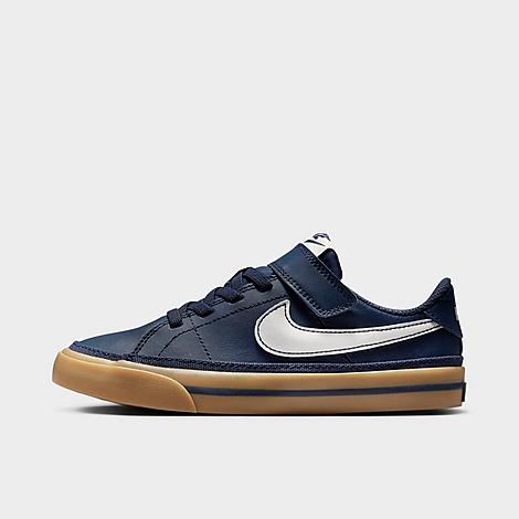 Little Kids Court Legacy Casual Shoes in Thunder Blue/Gum Light Brown/Sail