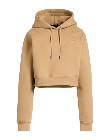 Icon Woman Sweatshirt Sand Size XS Cotton, Polyurethane