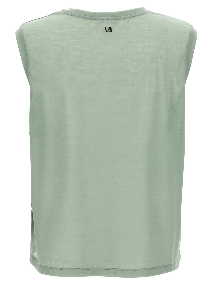 Green Logo embroidery top