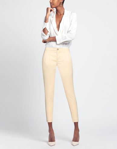 Jacob Cohёn Woman Pants Pastel yellow Size 27 Cotton, Elastane