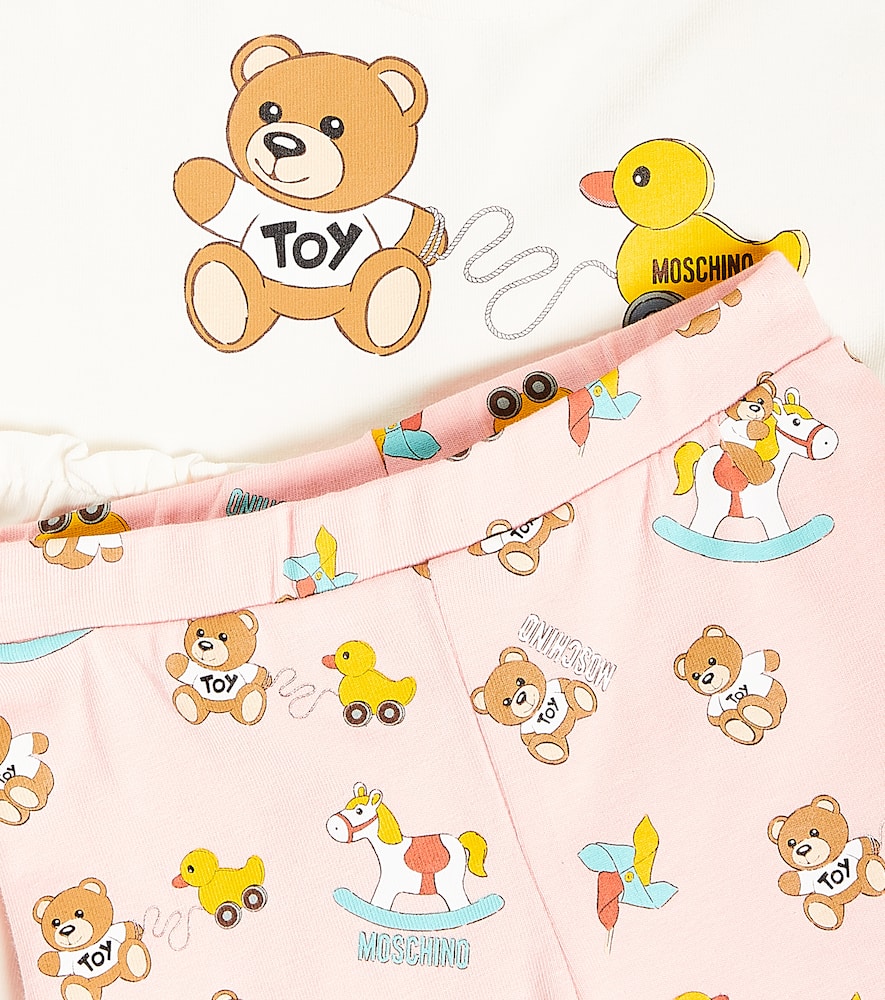 Moschino Kids Baby set of 3 cotton jersey bodysuits
