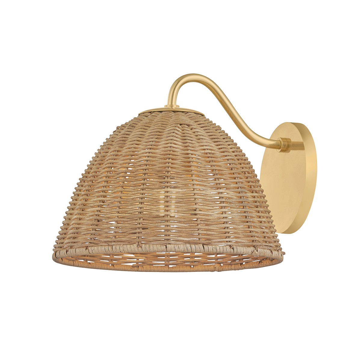 Aged Brass Wall Sconce from the Katniss Collection