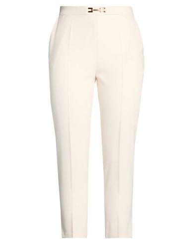 Woman Pants Cream Size 10 Polyester