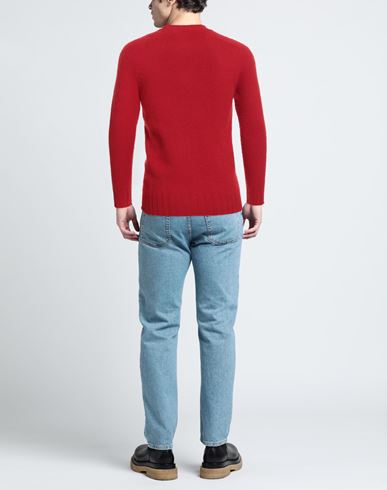 Man Sweater Red Size 40 Wool