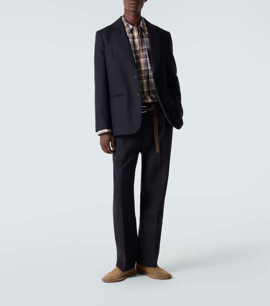 X Aaron Levine View checked cotton shirt