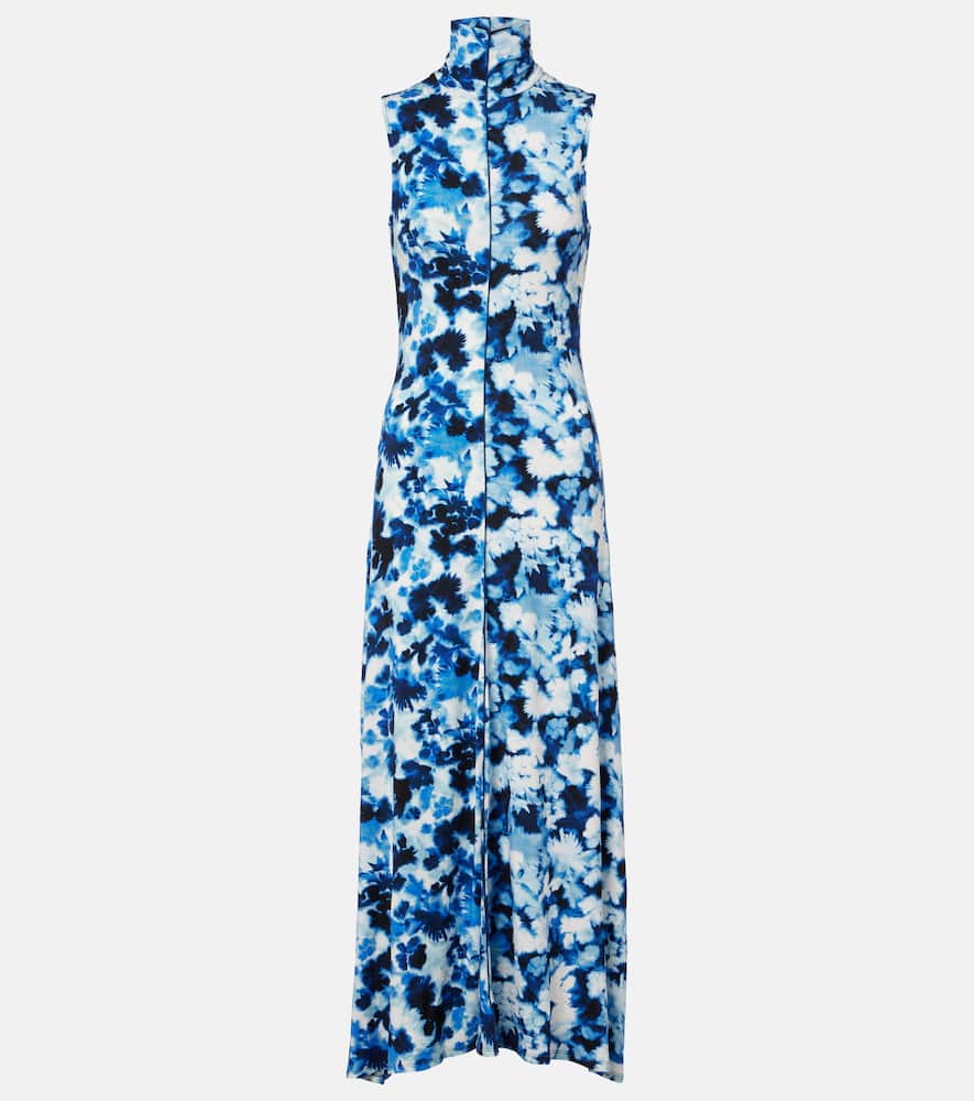 Valentina printed jersey maxi dress