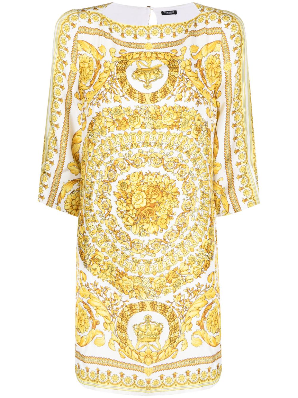 Barocco-print blouse - White