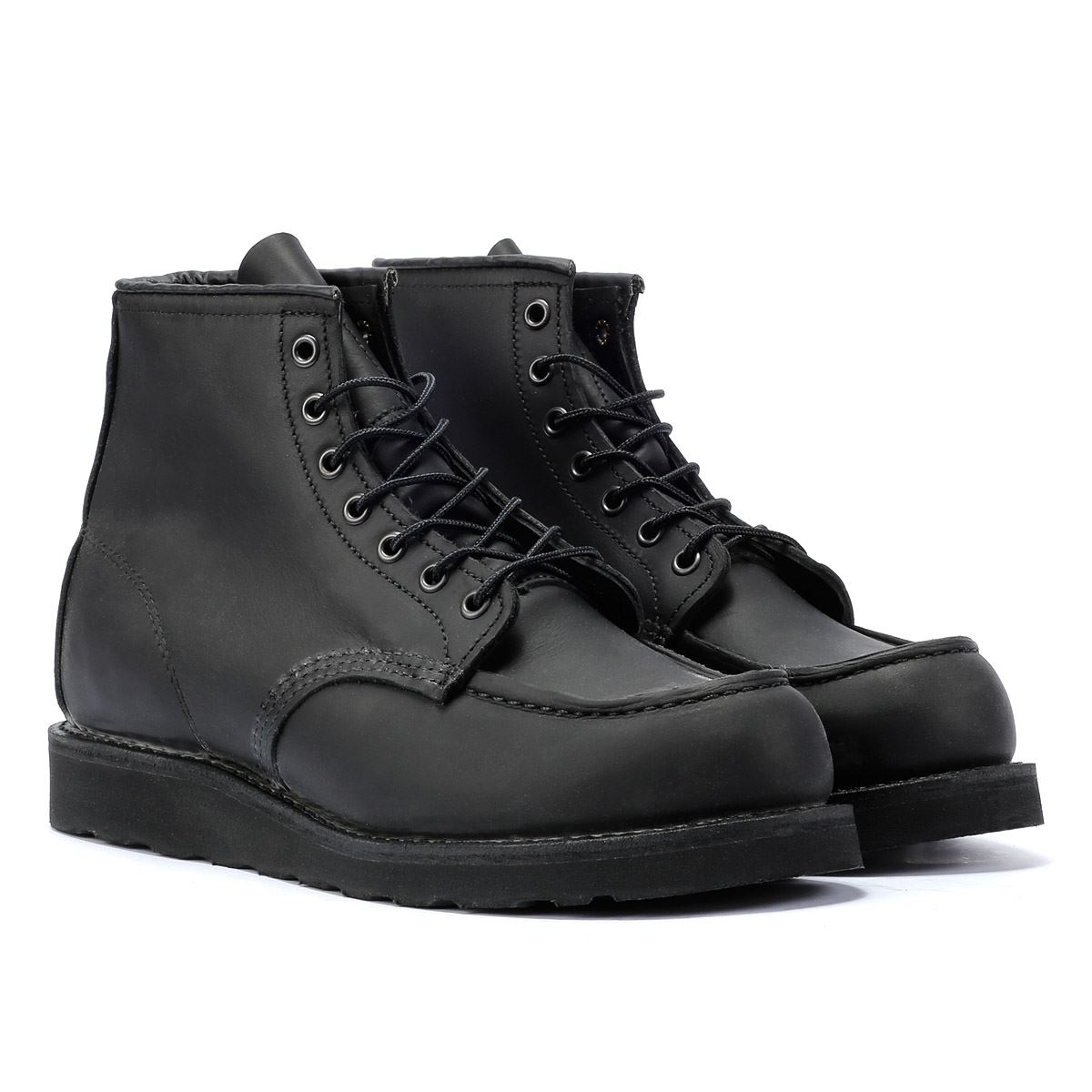 Red Wing Shoes 6 Inch Moc Classic Leather Mens Black Boot
