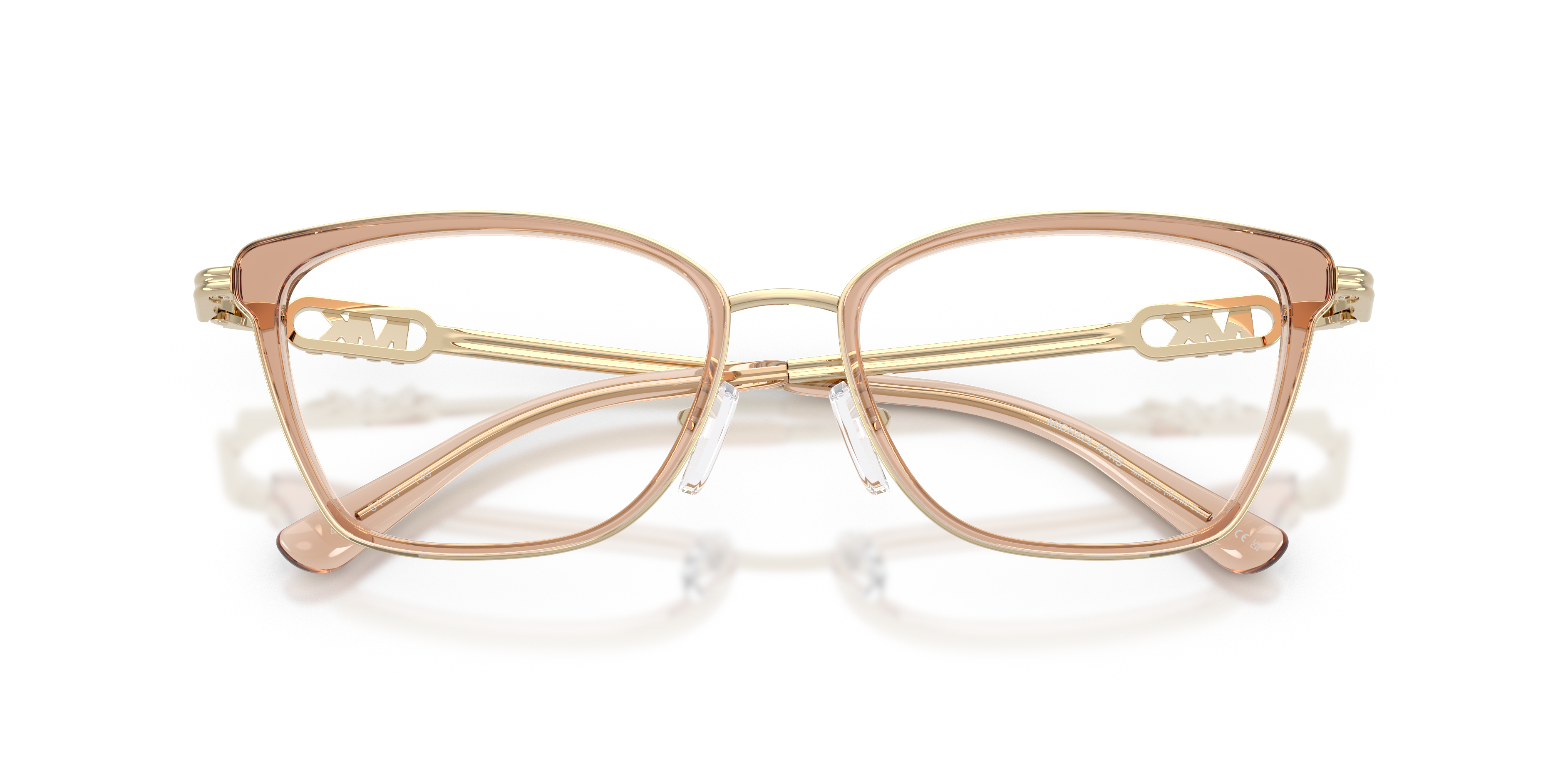 Michael Kors Mujer Michael Kors MK3102 MYRTLE BEACH 4051 Monturas ópticas Metal Marrón Transparente Cuadrada Norma