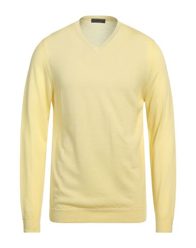 Man Sweater Yellow Size 40 Merino Wool