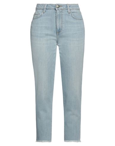 Woman Jeans Blue Size 25 Cotton, Elastane