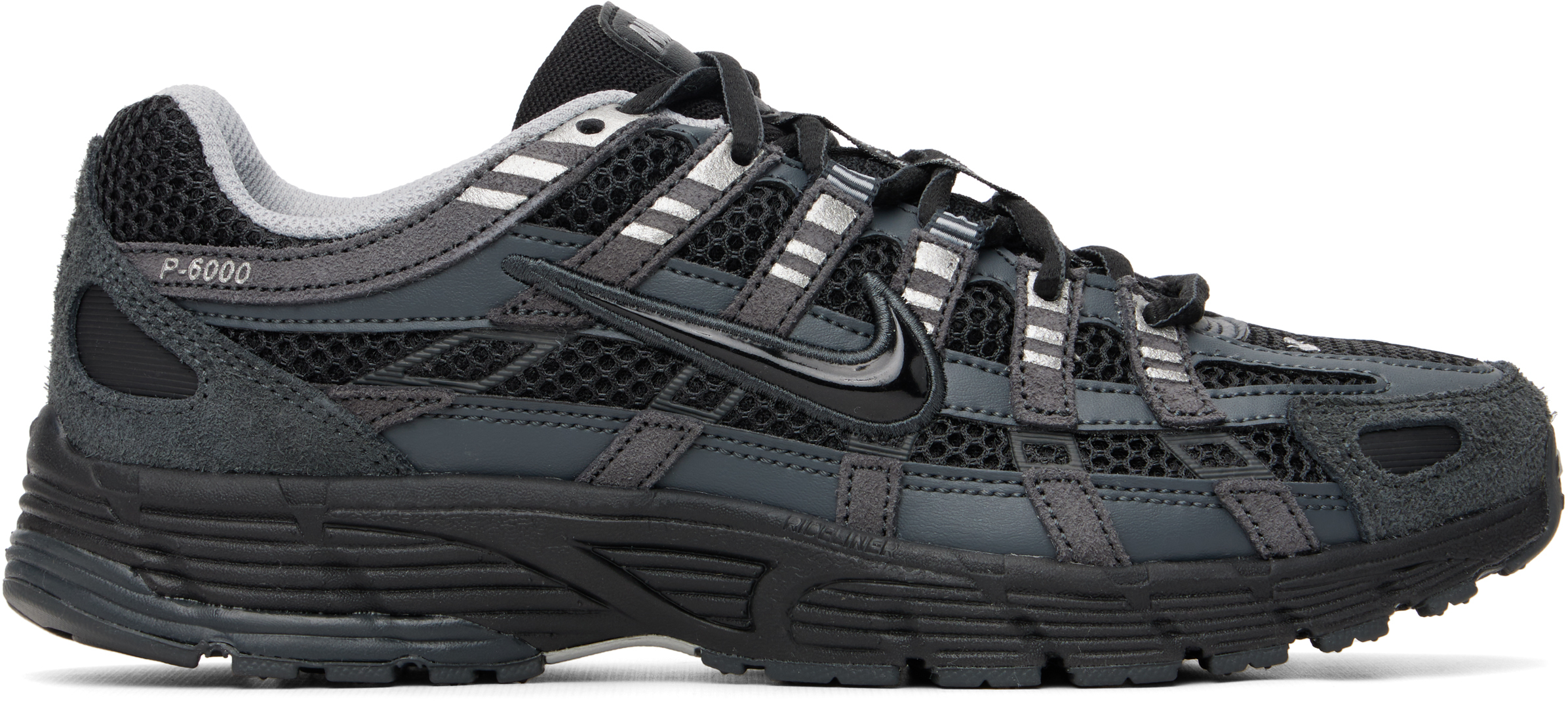 Black P-6000 Suede Sneakers