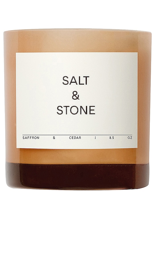 SALT & STONE Saffron & Cedar Candle in Beauty: NA