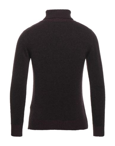 Circolo 1901 Man Turtleneck Chocolate brown Size XXL Virgin Wool, Polyamide