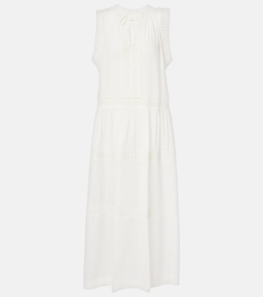 Thalia crochet-trimmed cotton beach dress