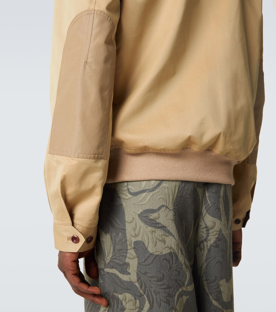 Cotton-blend blouson jacket