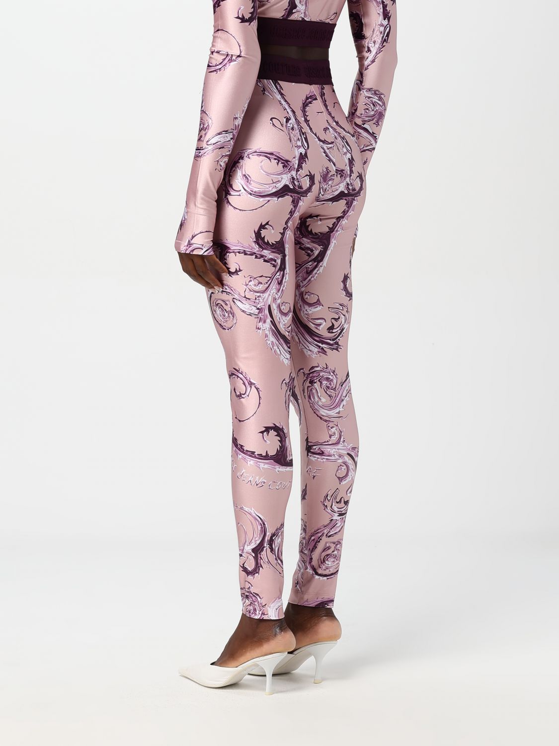 Chromo Couture-print leggings - Pink