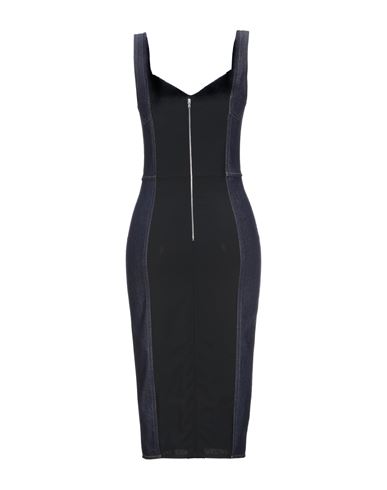 Dolce & gabbana Woman Midi dress Blue Size 0 Cotton, Polyamide, Elastane, Elastomultiester