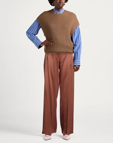 Woman Pants Brown Size 8 Viscose, Elastane