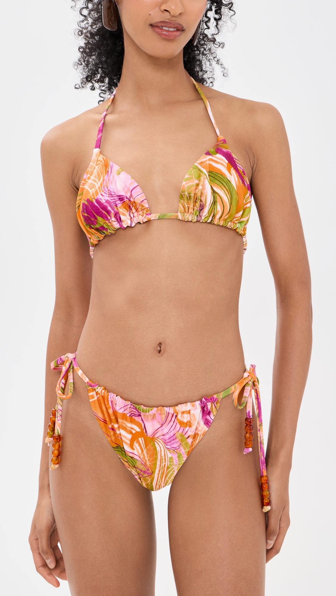 Inti Bikini Top Vibra Print/Gold Bright