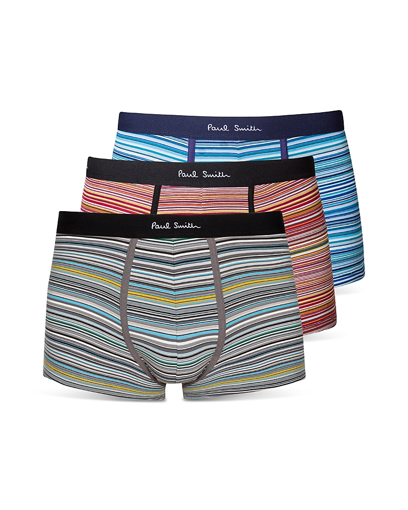 Stripe-print organic-cotton boxers - Red