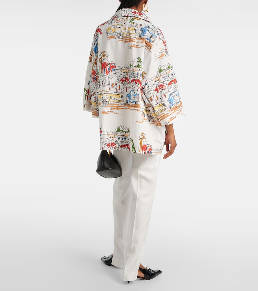 Casaco printed cotton bowling shirt