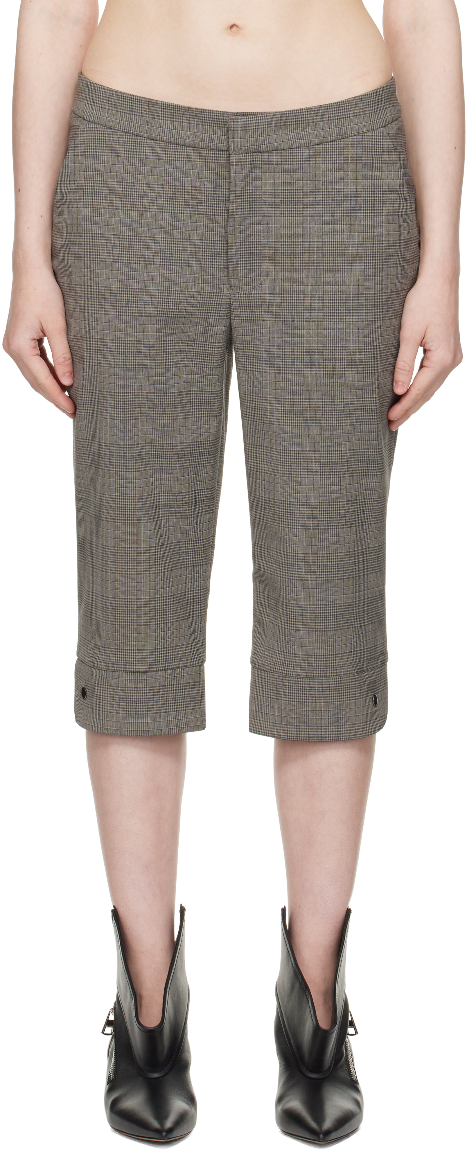 FIDAN NOVRUZOVA Gray Teo Capri Trousers