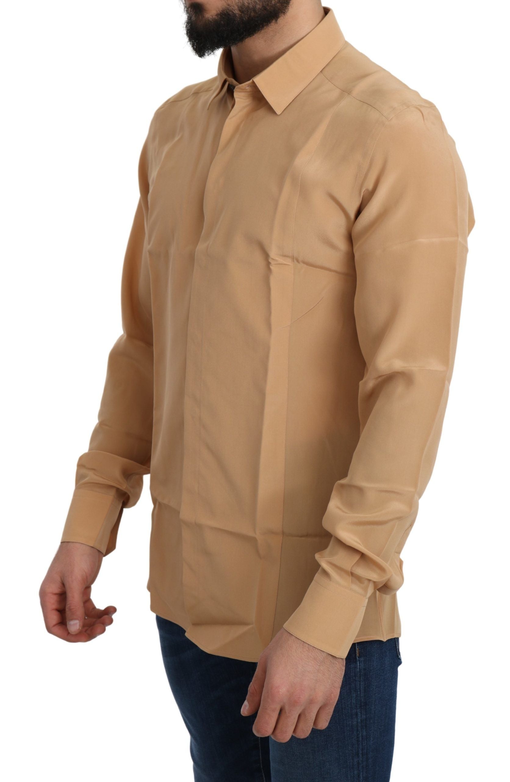 Silk Formal Shirt — Yellow