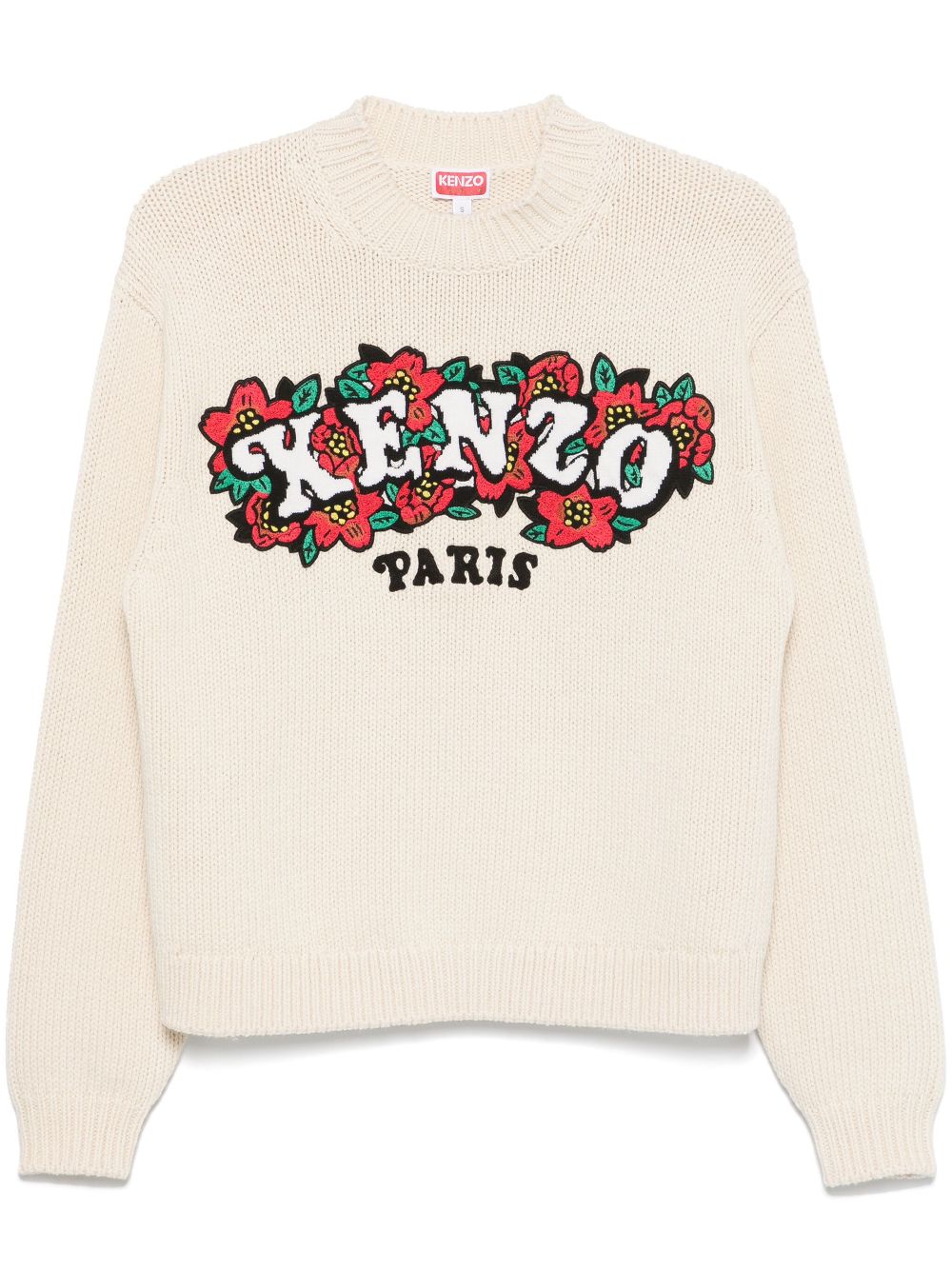 X Verdy logo-patch sweater - Neutrals