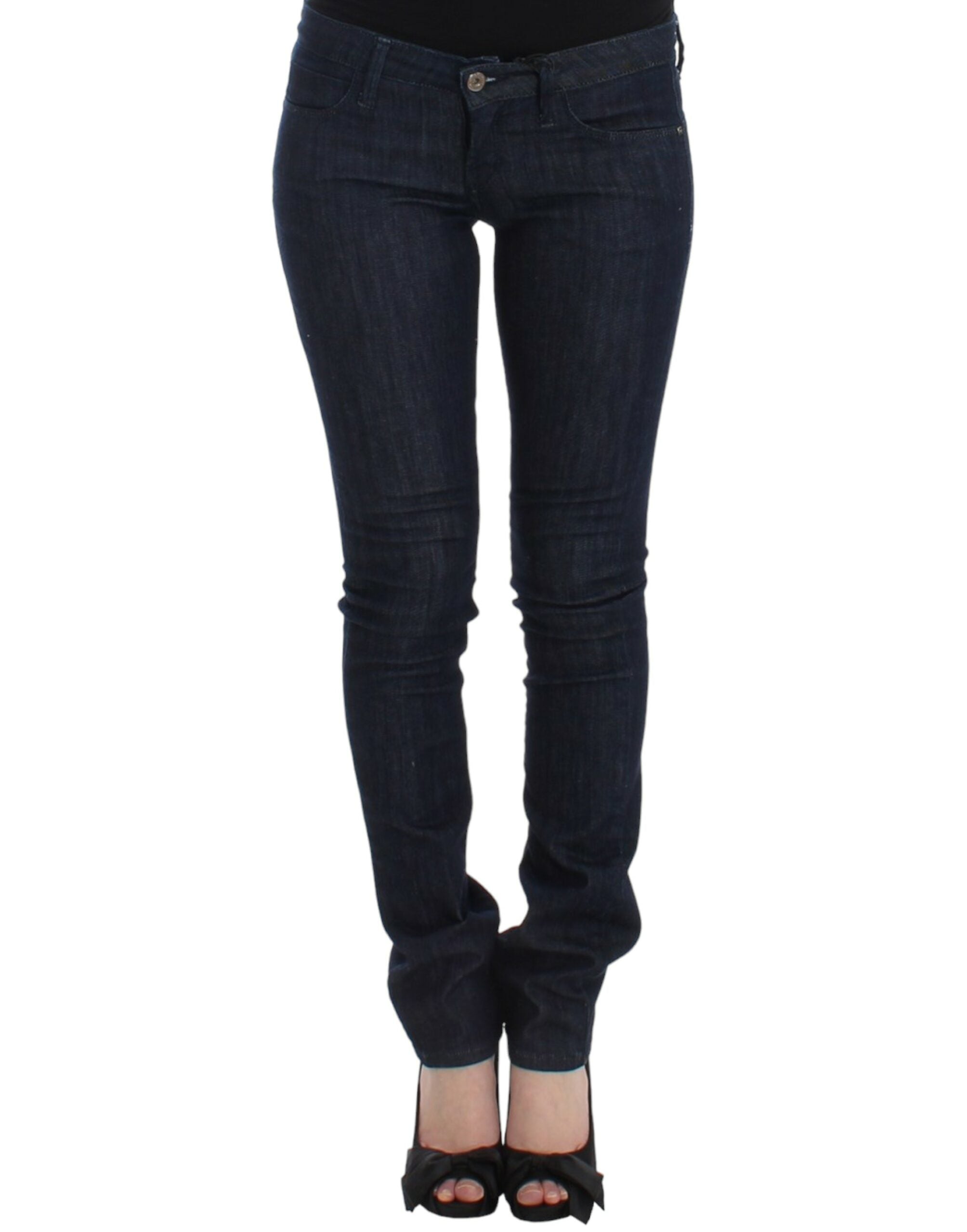 Skinny Leg Denim Jeans — Navy