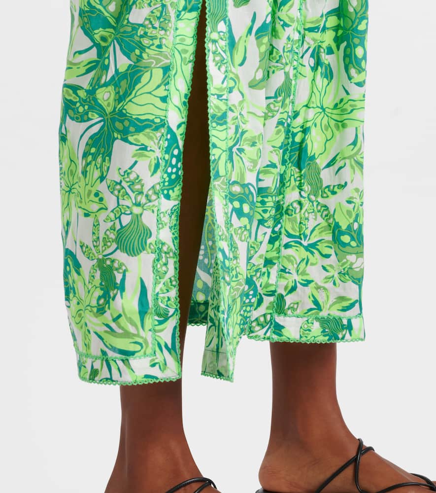 Clea printed halterneck maxi dress