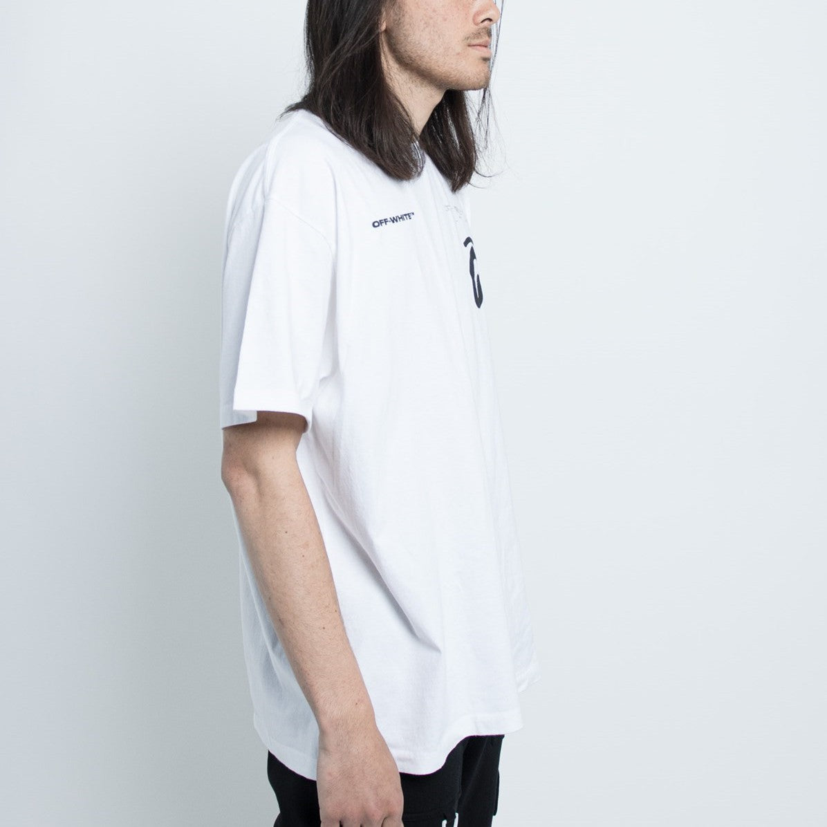 C/O Virgil Abloh Men'S White Splitted Arrows Over Tee