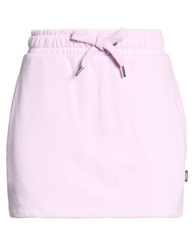 Woman Mini skirt Lilac Size L Cotton