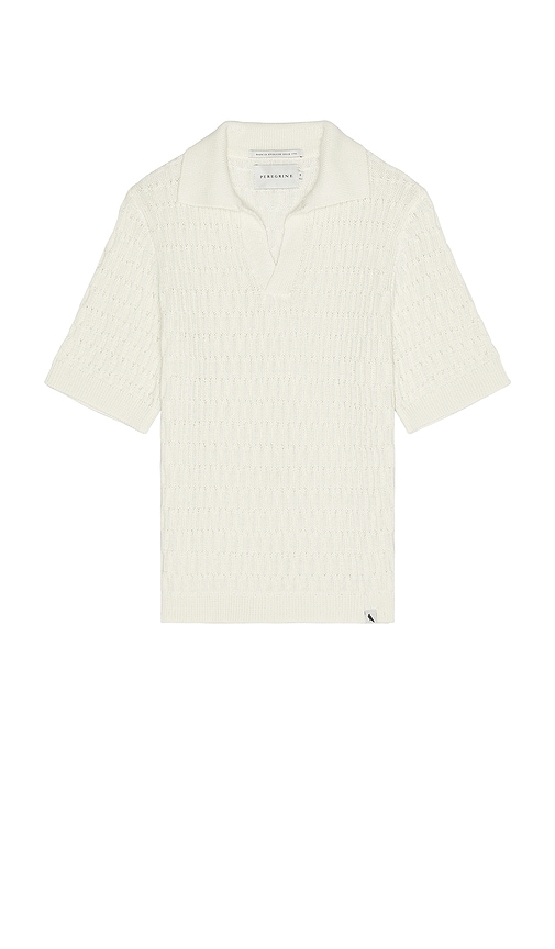 PEREGRINE Cove Polo Shirt in White.  S. Also in M, XL/1X