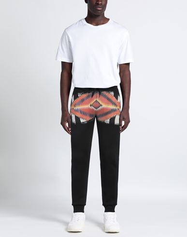 Man Pants Black Size L Cotton, Polyester