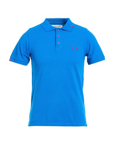 Man Polo shirt Blue Size S Cotton