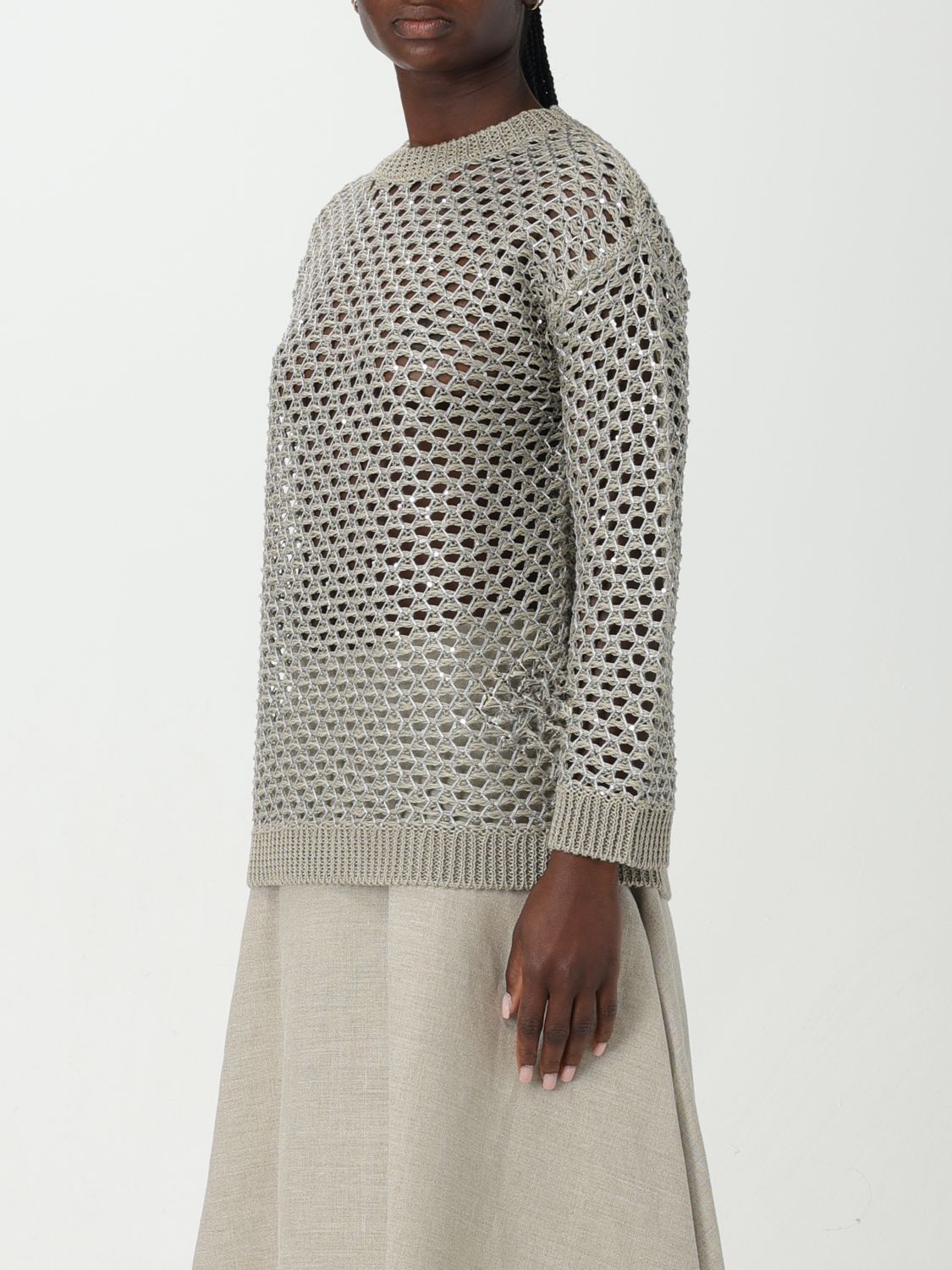 Sweater Woman color Ecru