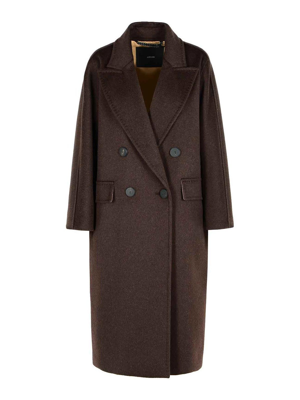 Over Coat In Cachemire Alpaca And Wool