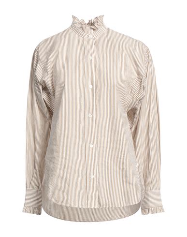 Woman Shirt Khaki Size 2 Cotton