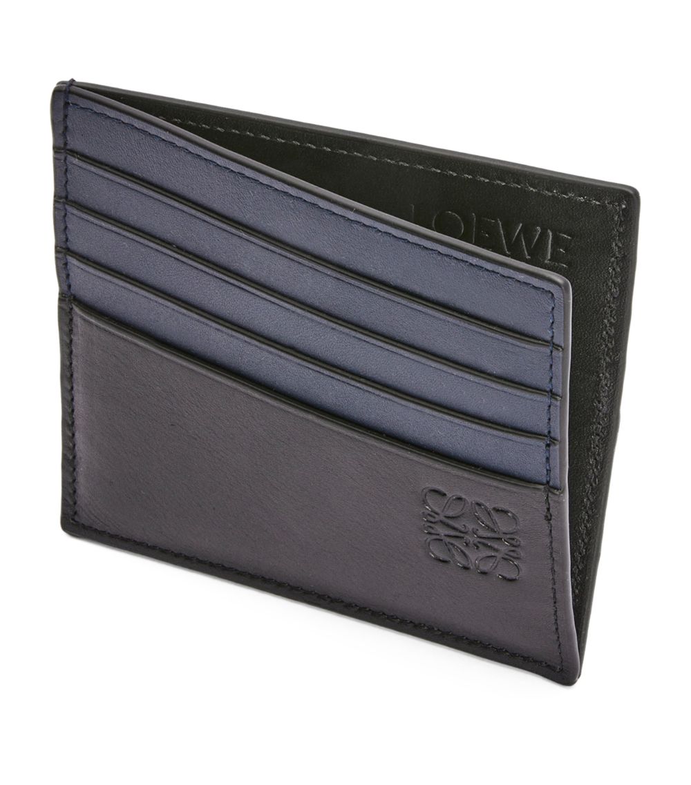 Leather Open Bicolour Card Holder