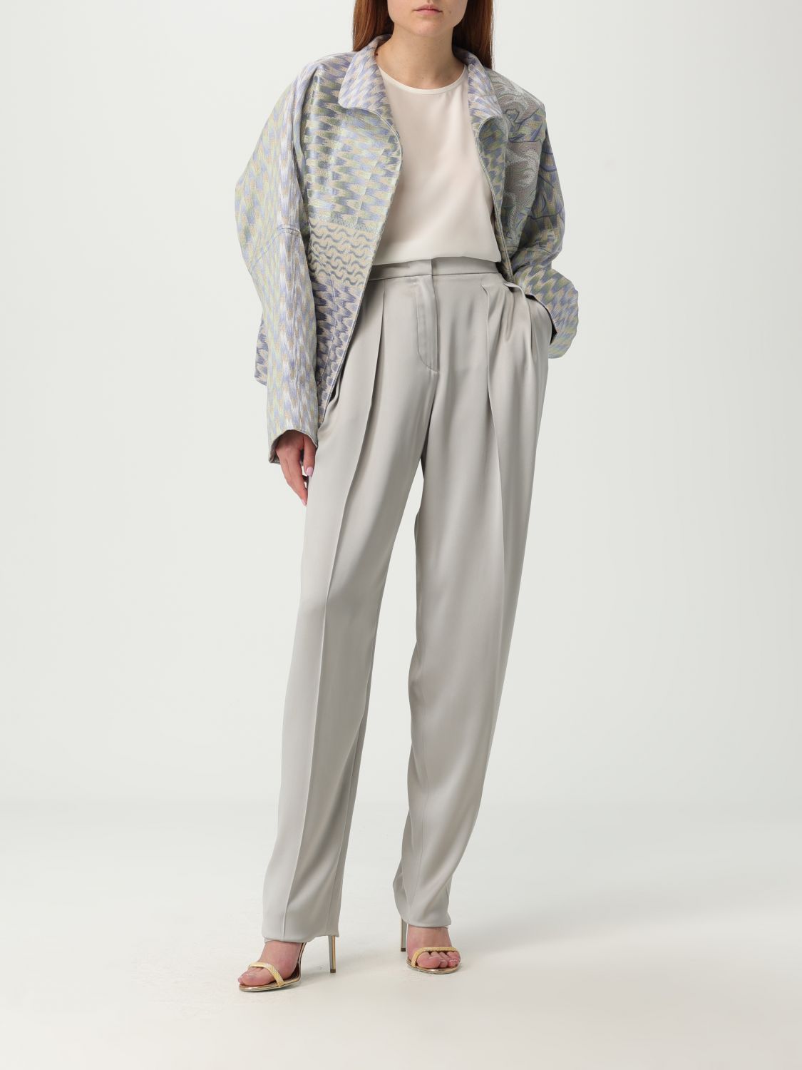 Silk trousers - Black