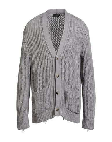 Maison Flâneur Man Cardigan Grey Size 36 Cotton