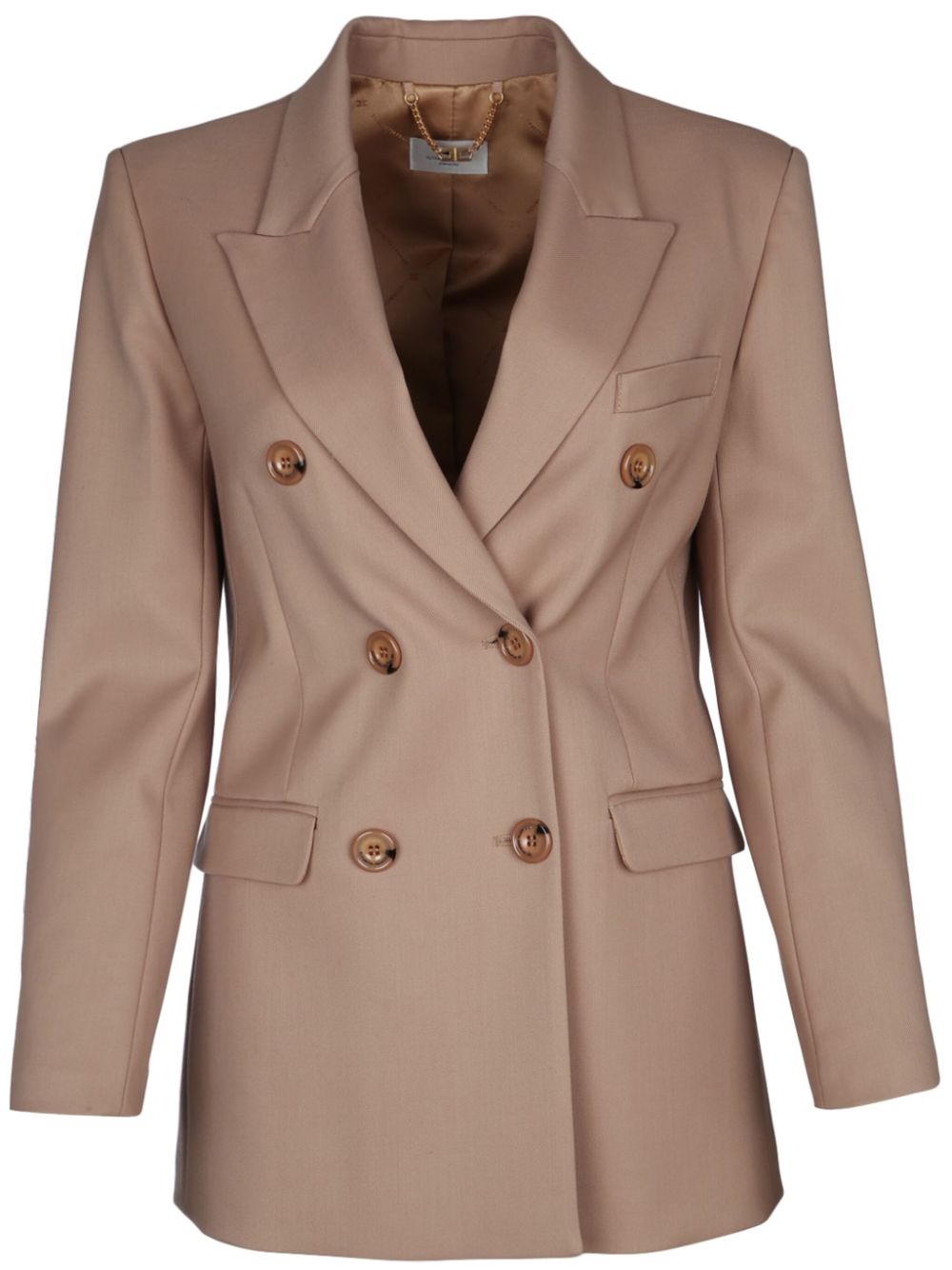 Double-breasted blazer - Brown